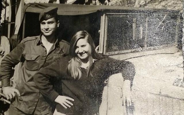 Ruth Kohn (right) during her IDF service in the mid-1960's. (Courtesy)