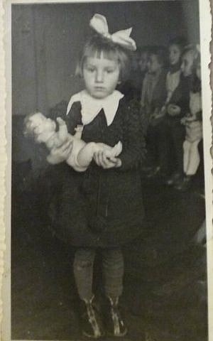 Ruth Kohn, age 4, in photo taken at her Polish nursery school. (Courtesy)