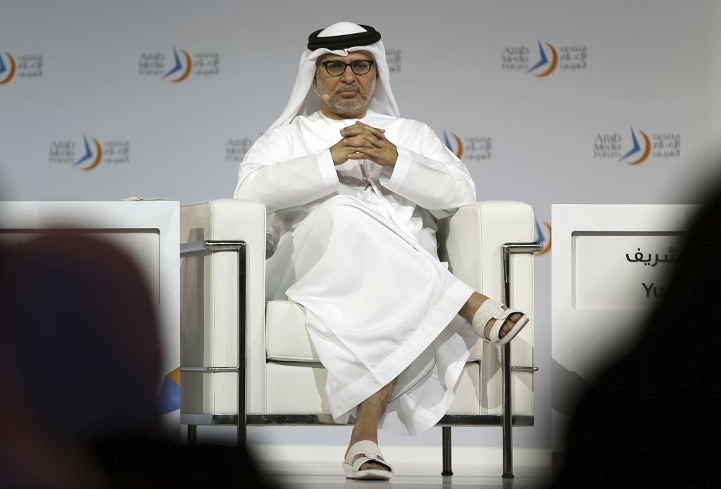 Emirati Minister of State for Foreign Affairs, Anwar Gargash talks at the Arab Media Forum in Dubai, United Arab Emirates, Wednesday, May 13, 2015. (AP Photo/Kamran Jebreili) Emirati Minister of State for Foreign Affairs, Anwar Gargash talks at the Arab Media Forum in Dubai, United Arab Emirates, Wednesday, May 13, 2015. (AP Photo/Kamran Jebreili)