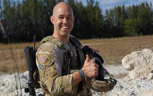 US Congressional candidate Brian Mast was a US Army bomb disposal expert serving under the Joint Special Operations Command. Both his legs were blown off by an IED in Afghanistan in September 2010. (Courtesy of Mast for Congress)
