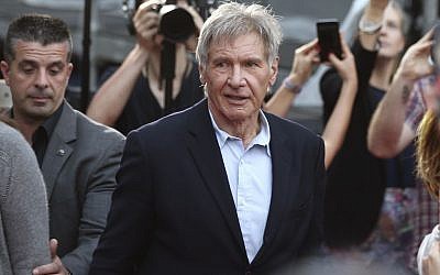 In this December 10, 2015 file photo Harrison Ford walks during a Star Wars fan event in Sydney.  (AP Photo/Rob Griffith, File)