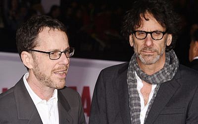 Director/producer/writers Ethan Coen (L) and Joel Coen arrive at the Premiere Of Universal Pictures' 'Hail, Caesar!' at Regency Village Theatre on February 1, 2016 in Westwood, California. (Jeffrey Mayer/WireImage via JTA)