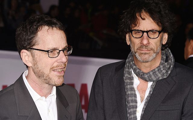 Director/producer/writers Ethan Coen (L) and Joel Coen arrive at the Premiere Of Universal Pictures' 'Hail, Caesar!' at Regency Village Theatre on February 1, 2016 in Westwood, California. (Jeffrey Mayer/WireImage via JTA) Director/producer/writers Ethan Coen (L) and Joel Coen arrive at the Premiere Of Universal Pictures' 'Hail, Caesar!' at Regency Village Theatre on February 1, 2016 in Westwood, California. (Jeffrey Mayer/WireImage via JTA)