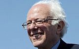 Democratic presidential candidate Sen. Bernie Sanders, I-Vermont, smiles during a campaign rally at the Circuit of the Americas in Austin, Texas, Saturday, Feb. 27, 2016. (AP Photo/Jacquelyn Martin)