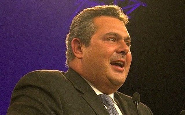 Panos Kammenos in France, 2013. (Wikipedia/dupontaignan/CC BY-SA 2.0) Panos Kammenos in France, 2013. (Wikipedia/dupontaignan/CC BY-SA 2.0)
