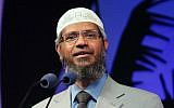Islamic missionary and Dubai-based Peace TV founder Zakir Naif. (Wikimedia/maapu/CC BY 2.0)