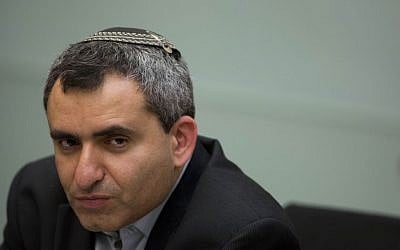 Minister Zeev Elkin participates in a Knesset committee meeting on December 3, 2014 (Yonatan Sindel/Flash90) Minister Zeev Elkin participates in a Knesset committee meeting on December 3, 2014. (Yonatan Sindel/Flash90)