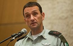File: Israeli Southern Command chief Maj. Gen. Herzi Halevi in Jerusalem on November 2, 2015. (Flash90)