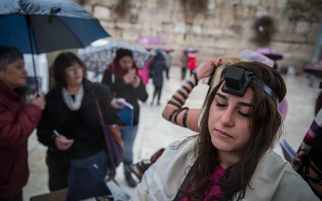 Women of the Wall pray at the Western Wall on February 7, 2016. (Hadas Parush/Flash90) Women of the Wall pray at the Western Wall on February 7, 2016. (Hadas Parush/Flash90)