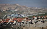 The city of Ma'ale Adumim, one of the largest Israeli settlements in the West Bank. (Yonatan Sindel/Flash90)