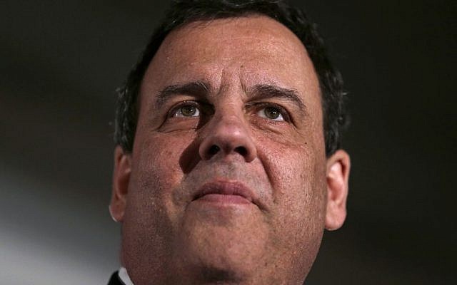 Republican presidential candidate, New Jersey Governor Chris Christie thanks supporters during a primary night rally in Nashua, N.H., February 9, 2016. (AP Photo/Charles Krupa) Republican presidential candidate, New Jersey Governor Chris Christie thanks supporters during a primary night rally in Nashua, N.H., February 9, 2016. (AP Photo/Charles Krupa)