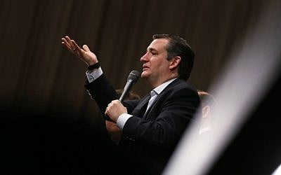 Republican presidential candidate Sen. Ted Cruz, R-Texas, speaks during a Faith and Family Presidential Forum at Bob Jones University, Friday, Feb. 12, 2016, in Greenville, South Carolina. (AP Photo/Paul Sancya)