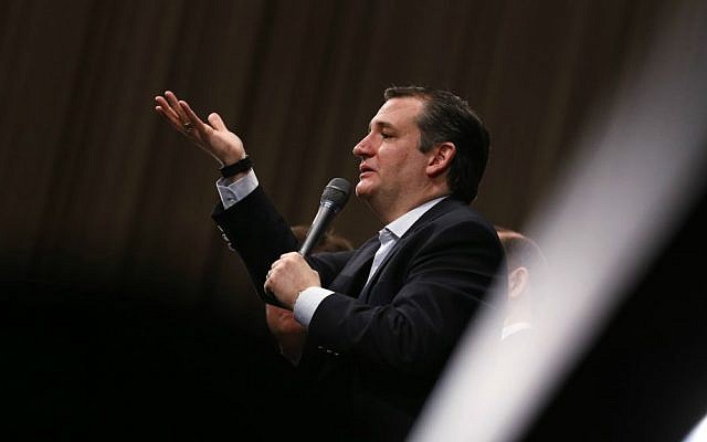 Republican presidential candidate Sen. Ted Cruz, R-Texas, speaks during a Faith and Family Presidential Forum at Bob Jones University, Friday, Feb. 12, 2016, in Greenville, South Carolina. (AP Photo/Paul Sancya)