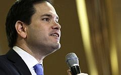 Republican presidential candidate, Senator Marco Rubio speaks at a rally Wednesday in Houston, February 24, 2016. (AP Photo/Pat Sullivan)
