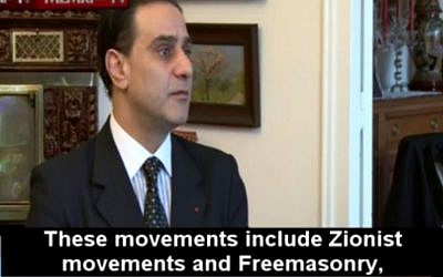 French politician Elie Hatem interviewed by Al Arabiya on February 12 2016. (Screen capture MEMRI)