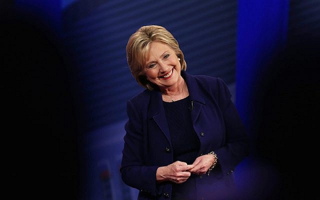 Democratic Presidential candidates Hillary Clinton speaks during a CNN and the New Hampshire Democratic Party hosted Democratic Presidential Town Hall at the Derry Opera House on February 3, 2016 in Derry, New Hampshire. (Justin Sullivan/Getty Images)