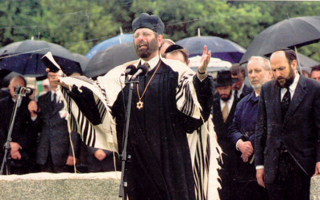 During a 2001 memorial service in the Polish town Jedwabne, Jews commemorate the WWII murder of its Jewish community by Polish neighbors (Wikimedia Commons) During a 2001 memorial service in the Polish town Jedwabne, Jews commemorate the WWII murder of its Jewish community by Polish neighbors (Wikimedia Commons)