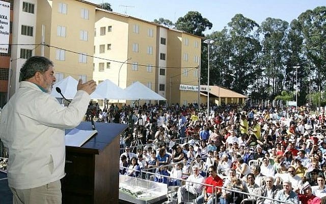 Luiz Inácio Lula da Silva gives a speech in Diadema when he was president. (CC BY SA 3.0 Ricardo Stuckert) Luiz Inácio Lula da Silva gives a speech in Diadema when he was president. (CC BY SA 3.0 Ricardo Stuckert)