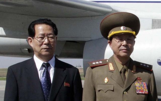 Deputy minister Foreign Affairs Kim Hyong Jun (left) and Ri Yong Gil, col. gen. of the Korean People's Army, pose before leaving Pyongyang Airport in North Korea for China, May 22, 2013. (AP Photo/Kim Kwang Hyon) Deputy minister Foreign Affairs Kim Hyong Jun (left) and Ri Yong Gil, col. gen. of the Korean People's Army, pose before leaving Pyongyang Airport in North Korea for China, May 22, 2013. (AP Photo/Kim Kwang Hyon)