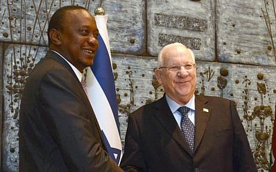 President Rivlin & Kenyan President Kenyatta (Mark Neiman / GPO)