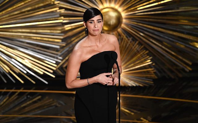 Actress Sarah Silverman speaks onstage during the 88th Annual Academy Awards in Hollywood, California, February 28, 2016. (Kevin Winter/Getty Images) Actress Sarah Silverman speaks onstage during the 88th Annual Academy Awards in Hollywood, California, February 28, 2016. (Kevin Winter/Getty Images)