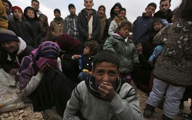 Turkey under pressure as Syrian refugees amass at border | The Times of  Israel