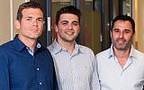 (L to R) Team8 Founders Nadav Zafrir, Liran Grinberg, and Israel Grimberg, (Courtesy)