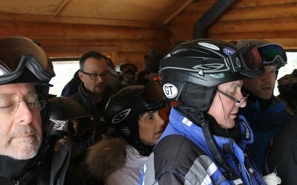 The rabbi who leads the weekly Jewish prayer service at Deer Valley ski resort sometimes alters the traditional prayer for rain to a prayer for snow. (Uriel Heilman/JTA) The rabbi who leads the weekly Jewish prayer service at Deer Valley ski resort sometimes alters the traditional prayer for rain to a prayer for snow. (Uriel Heilman/JTA)