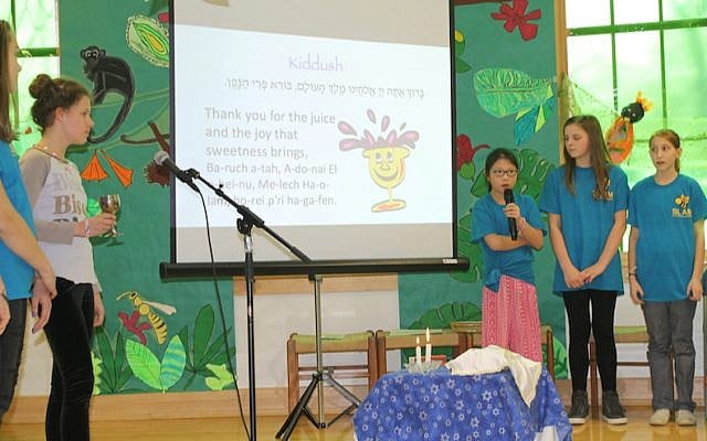 The McGillis School in Salt Lake City, Utah, holds a weekly Shabbat celebration every Friday for students, 75 percent of whom are not Jewish. (Uriel Heilman) The McGillis School in Salt Lake City, Utah, holds a weekly Shabbat celebration every Friday for students, 75 percent of whom are not Jewish. (Uriel Heilman)