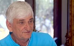 Avigdor "Yanush" Ben-Gal in a Channel 1 interview in 2014 (YouTube screen grab)