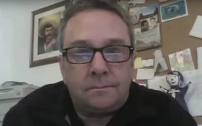 William Booth in 2012. (screen capture: YouTube/The Washington Post)
