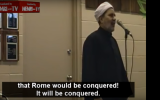 Imam Shaban Sherif Mady during a sermon in Alberta, Canada (YouTube screenshot)