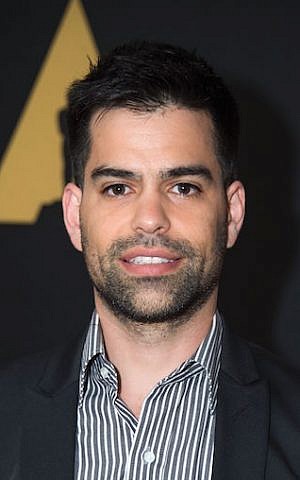 Basil Khalil, director of the Oscar-nominated short “Ave Maria,” in Los Angeles, Feb. 23, 2016. (Valerie Macon/AFP/Getty Images via JTA)