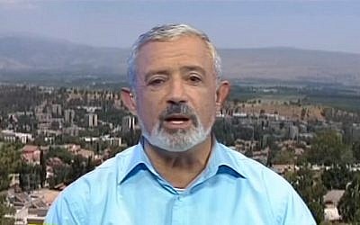 Kiryat Shmona Mayor Nissim Malka (YouTube screen capture)