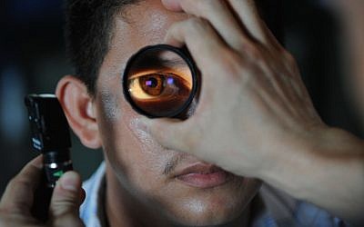 File - an optometrist fits a patient with glasses (PIxabay)