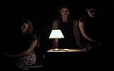 A staging of "Seven Jewish Children" by drama students (YouTube screenshot)