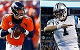 Peyton Manning (left) and Cam Newton are set to face off in Super Bowl 50 on Sunday, February 7, 2016. (Christian Peterson/Mike Ehrmann/Getty Images)