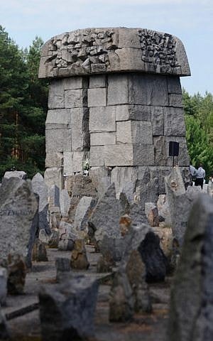 A memorial at modern day Treblinka. (Judah Ari Gross/The Times of Israel)