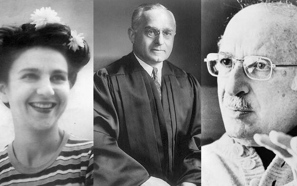 Three of the most famous Jews buried at Mount Auburn Cemetery in Cambridge, Massachusetts, were activist Erna Rosenberg (left), Supreme Court justice Felix Frankfurter (center), and author Bernard Malamud. (Wikimedia Common) Three of the most famous Jews buried at Mount Auburn Cemetery in Cambridge, Massachusetts, were activist Erna Rosenberg (left), Supreme Court justice Felix Frankfurter (center), and author Bernard Malamud. (Wikimedia Common)