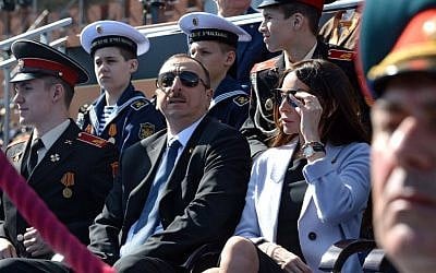 President Ilham Aliyev during the Moscow Victory Day Parade, 9 May 2015 (Kremlin.ru / Wikipedia)