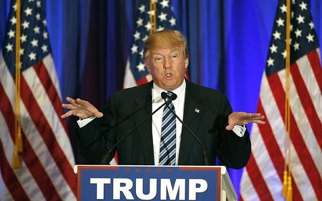 Republican presidential candidate Donald Trump addresses the media during a press conference on March 5, 2016 in West Palm Beach, Florida. (AFP/Rhona Wise) Republican presidential candidate Donald Trump addresses the media during a press conference on March 5, 2016 in West Palm Beach, Florida. (AFP/Rhona Wise)
