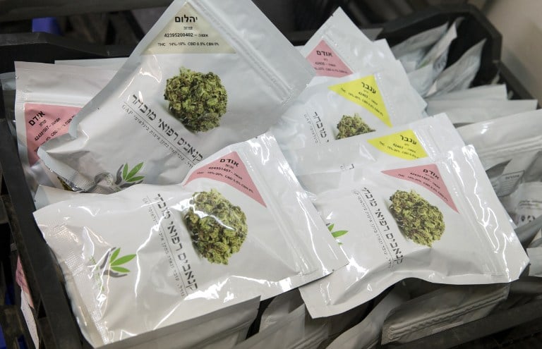 Marijuana bags ready for use are seen at the BOL (Breath Of Life) Pharma laboratories in Israel's second-largest medical cannabis plantation, near Kfar Pines in northern Israel, on March 9, 2016. (Jack Guez/AFP) Marijuana bags ready for use are seen at the BOL (Breath Of Life) Pharma laboratories in Israel's second-largest medical cannabis plantation, near Kfar Pines in northern Israel, on March 9, 2016. (Jack Guez/AFP)