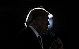 Republican presidential hopeful Donald Trump speaks during a rally in West Chester, Ohio, March 13, 2016. (AFP/Brendan Smialowski)