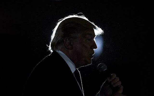 Republican presidential hopeful Donald Trump speaks during a rally in West Chester, Ohio, March 13, 2016. (AFP/Brendan Smialowski) Republican presidential hopeful Donald Trump speaks during a rally in West Chester, Ohio, March 13, 2016. (AFP/Brendan Smialowski)
