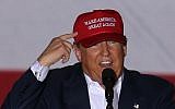 Republican presidential candidate Donald Trump speaks during his campaign rally at the Sunset Cove Amphitheater, Boca Raton, Florida, March 13, 2016. (Joe Raedle/Getty Images/AFP)