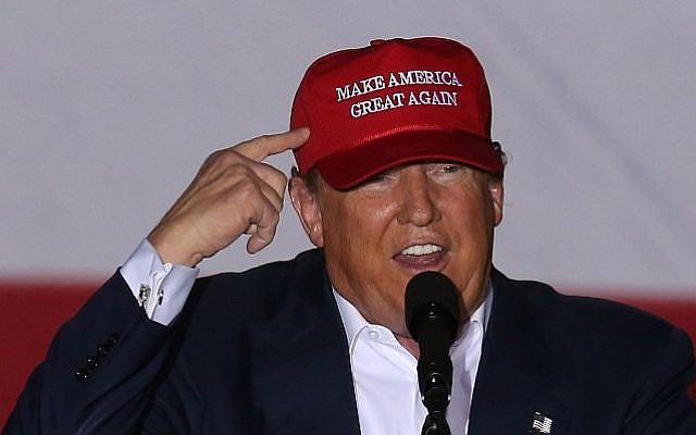 Republican presidential candidate Donald Trump speaks during his campaign rally at the Sunset Cove Amphitheater, Boca Raton, Florida, March 13, 2016. (Joe Raedle/Getty Images/AFP) Republican presidential candidate Donald Trump speaks during his campaign rally at the Sunset Cove Amphitheater, Boca Raton, Florida, March 13, 2016. (Joe Raedle/Getty Images/AFP)