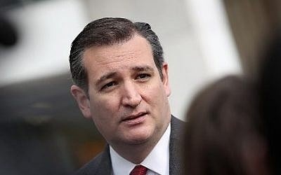 Republican presidential candidate Sen. Ted Cruz (R-TX) addresses the bombings in Brussels during remarks March 22, 2016 in Washington, DC. (Win McNamee/Getty Images/AFP)