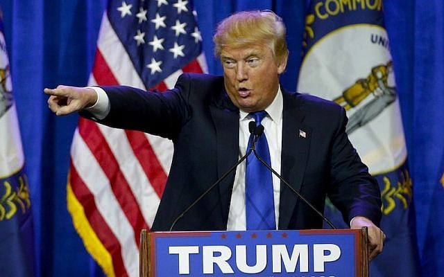 Presidential candidate Donald Trump speaks to a couple thousand supporters in Louisville, Ky., on Tuesday March 1, 2016. (Mark Cornelison/Lexington Herald-Leader/TNS via Getty Images) Presidential candidate Donald Trump speaks to a couple thousand supporters in Louisville, Ky., on Tuesday March 1, 2016. (Mark Cornelison/Lexington Herald-Leader/TNS via Getty Images)