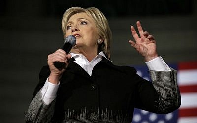 Democratic presidential candidate, Hillary Clinton speaks during a rally at the Charles H. Wright Museum of African American History, Monday, March 7, 2016, in Detroit, Mich. (AP Photo/Charlie Neibergall) 