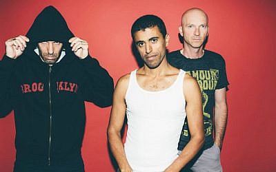 The members of Balkan Beat Box, Tamir Muskat, Tomer Yosef and Ori Kaplan (Courtesy Orit Pnini)